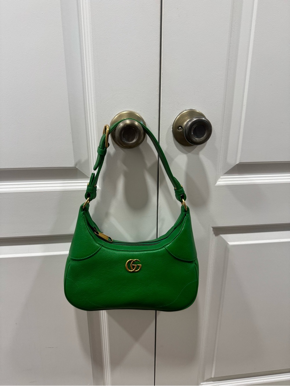 Gucci green aphrodite shoulder bag